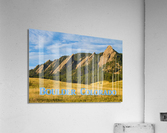 Flatirons Boulder Colorado Poster  Impression acrylique