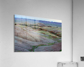 South Dakota Badlands and Colorful Morning Grasslands  Acrylic Print