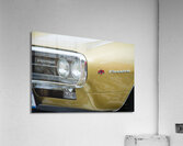 Pontiac Firebird Gold 1967  Impression acrylique