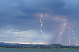 Colorado Rocky Mountains Foothills Lightning Strikes 2
