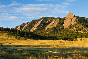 Flatirons from Chautauqua Park