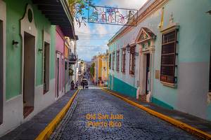 Vibrant Essence of Old San Juan Puerto Rico Poster