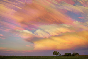 Pastel Painted Big Country Sky