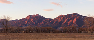 Rocky Mountain Front Range Boulder Flatiron Pano