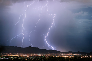 Electric Symphony Over Scottsdale’s Night