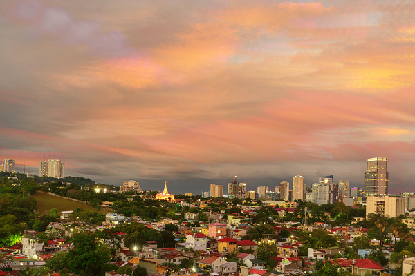 Tranquility   Lahug   Cebu City Skyline at Sunset Print