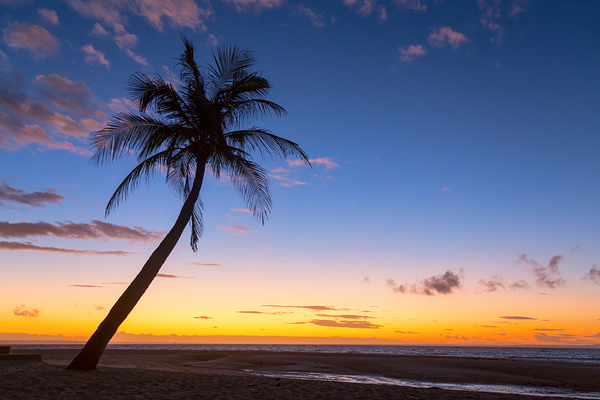 Tropical Island Sunrise Print