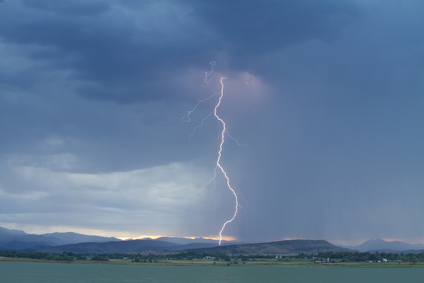 Colorado Lightning Strike Print