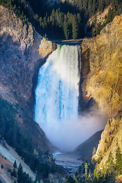 Majestic Azure Plunge Upper Yellowstone Falls Print