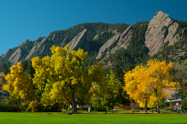Beautiful Chautauqua Park Autumn View Print
