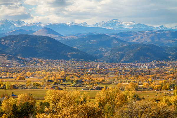 Boulder Colorado Autumn Scenic View Téléchargement Numérique