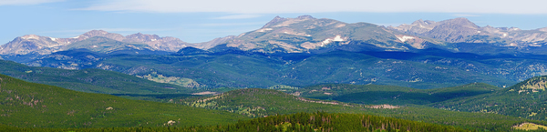 Colorado Continental Divide Panoramic Summer View Téléchargement Numérique