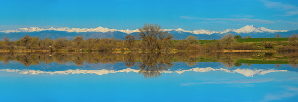 Colorado Rocky Mountain Front Range Pano Reflections Digital Download