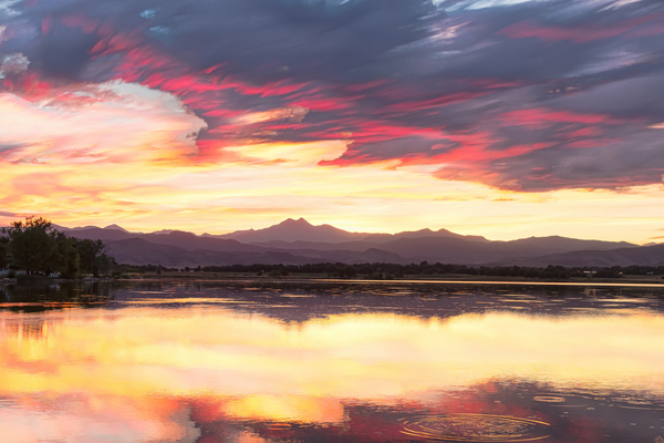Colorful Colorado Rocky Mountain Sky Reflection Digital Download