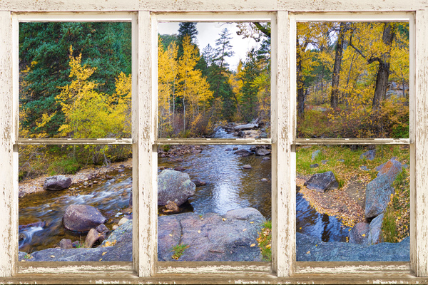 Happy Place Picture Window Frame Fine Art  Print