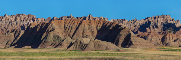 Panoramic Views - Badlands National Park from Conata Basin PT2 Print