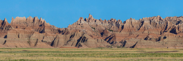 Panoramic Views Badlands National Park from Conata Basin PT1 Print