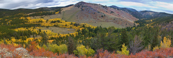 Peak to Peak Autumn Panorama  Print