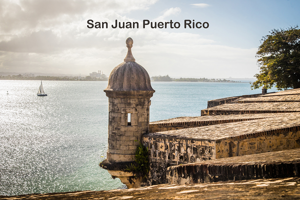 San Juan Puerto Rico Poster Postcard Print