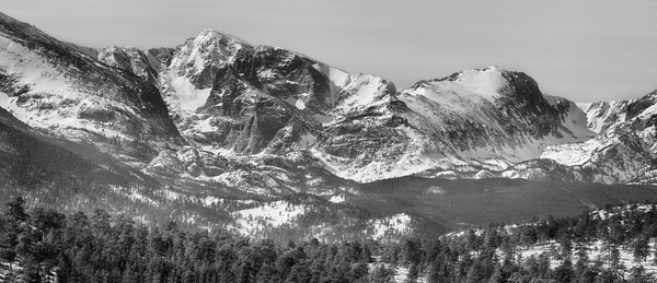 Ypsilon Mountain Fairchild Mountain Panorama Print
