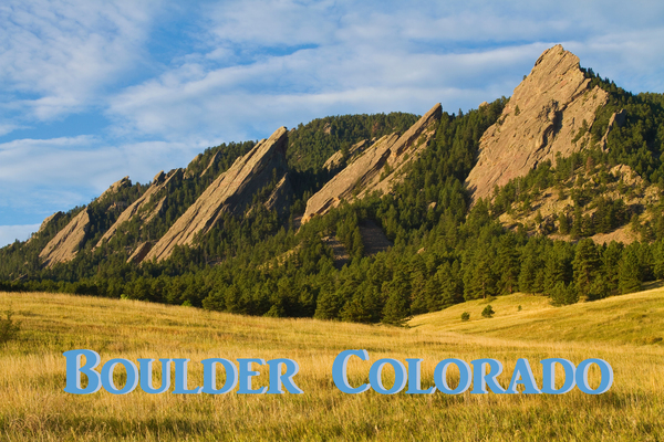 Flatirons Boulder Colorado Poster Digital Download