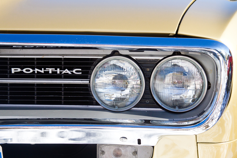 Pontiac Gold Firebird Close Up Driver Side Front  Print