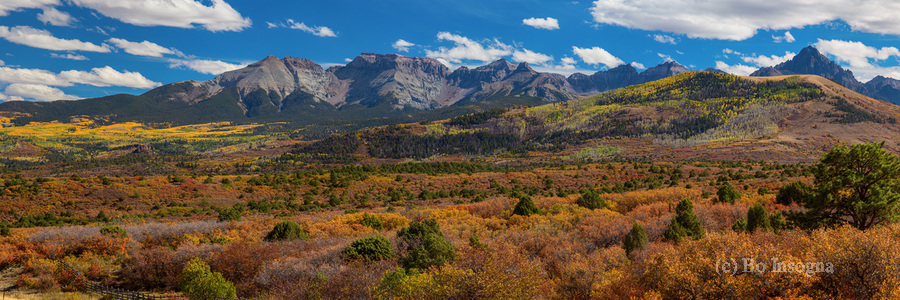 SW Autumn Colorado Rocky Mountains Panoramic  Print