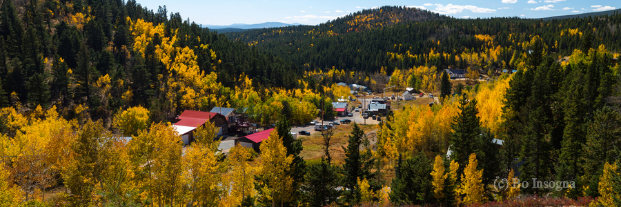 Ward Colorado Panoramic Autumn View  Print