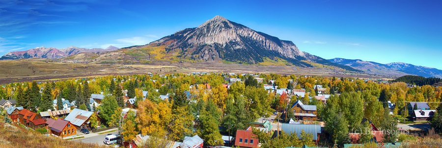 Crested Butte Town Panorama  Imprimer