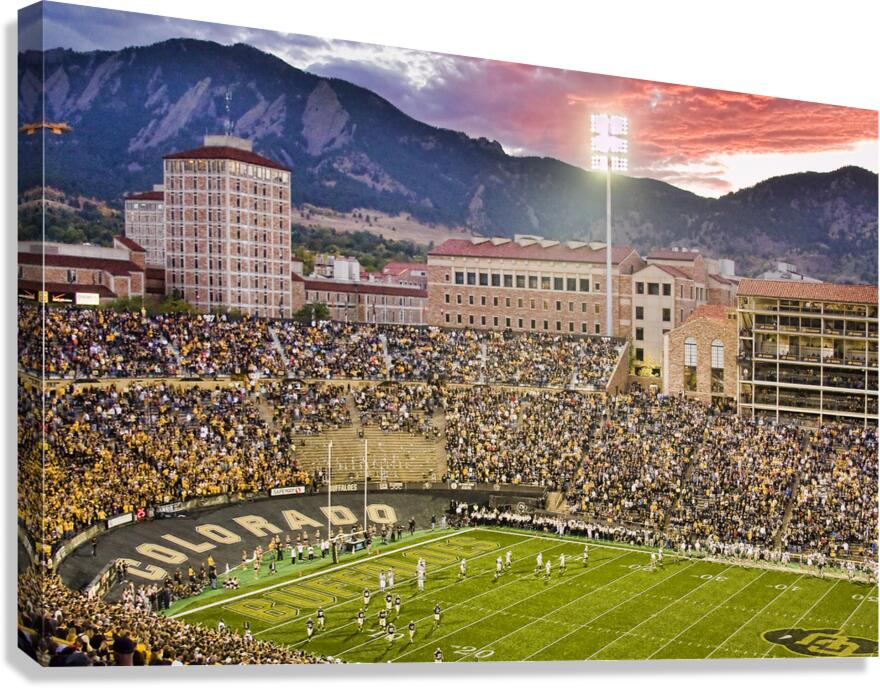 University of Colorado Boulder Go Buffs Canvas Print