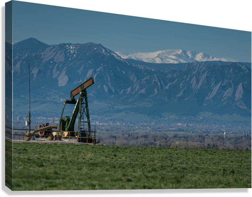 Boulder County Colorado Oil and Gas Canvas Print