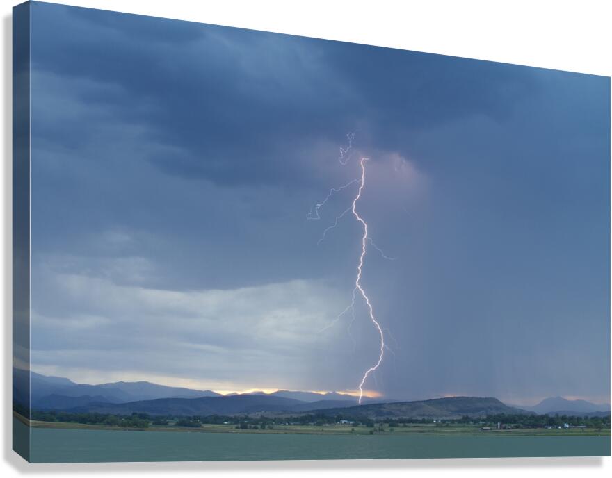 Colorado Lightning Strike Canvas Print