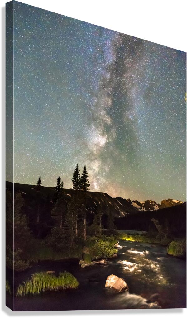 Rocky Mountain Night Canvas Print