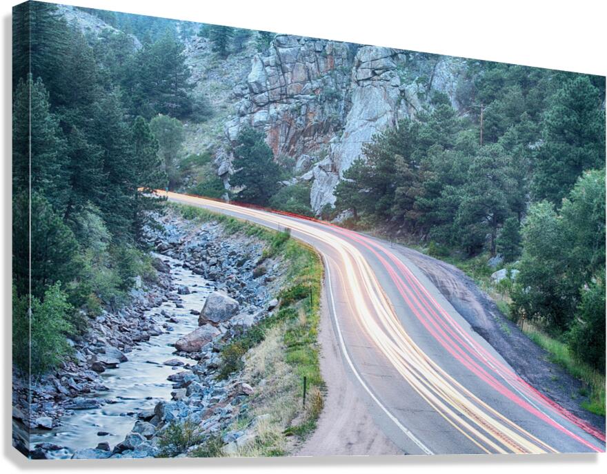 Boulder Canyon Drive and Colorado Commute Canvas Print