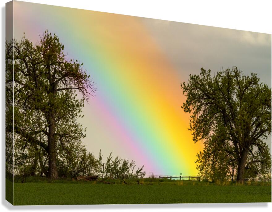 Where The Rainbow Meets The Earth Canvas Print