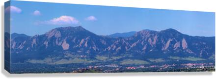 Boulder Flatirons and University of Colorado Panoramic View Canvas Print