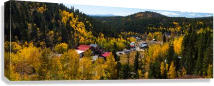 Ward Colorado Panoramic Autumn View  Canvas Print