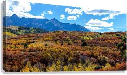Colorado Painted Landscape Panorama PT2a Canvas Print