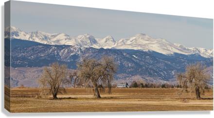Colorado Front Range Continental Divide Panor  Canvas Print
