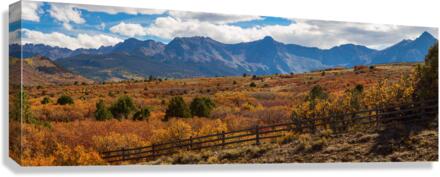 SW Autumn Colorado Rocky Mountains Panoramic Canvas Print