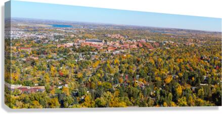 Colorado University Boulder Fall Panoramic Canvas Print