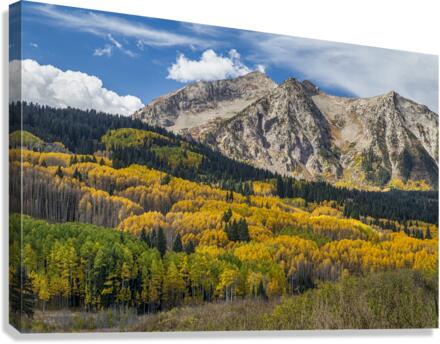 Rocky Mountain Autumn Season Colors  Impression sur toile