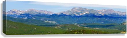 Colorado Continental Divide Panoramic Summer View Canvas Print