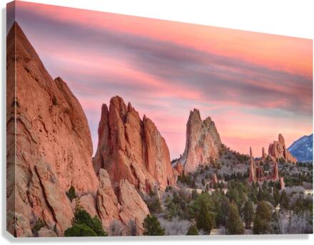 COLORADO GARDEN OF THE GODS SUNSET VIEW 1 BO INSOGNA  Impression sur toile