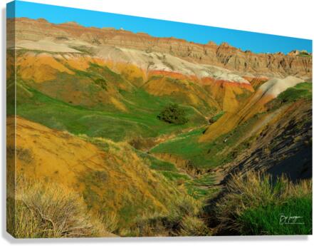 Enchanting Colors of the South Dakota Badlands Canvas Print