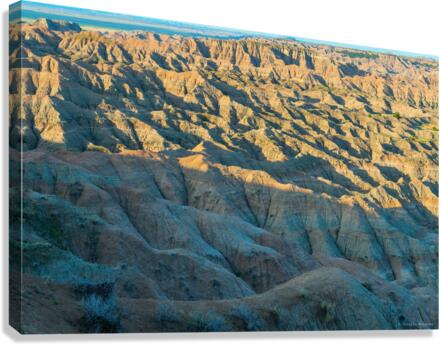 Canyon Majesty Breathtaking Badlands Landscape of South Dakota  Canvas Print