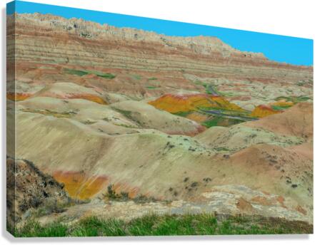 DISCOVER THE VIBRANT BEAUTY OF BADLANDS NATIONAL PARK SD BO INSOGNA  Canvas Print