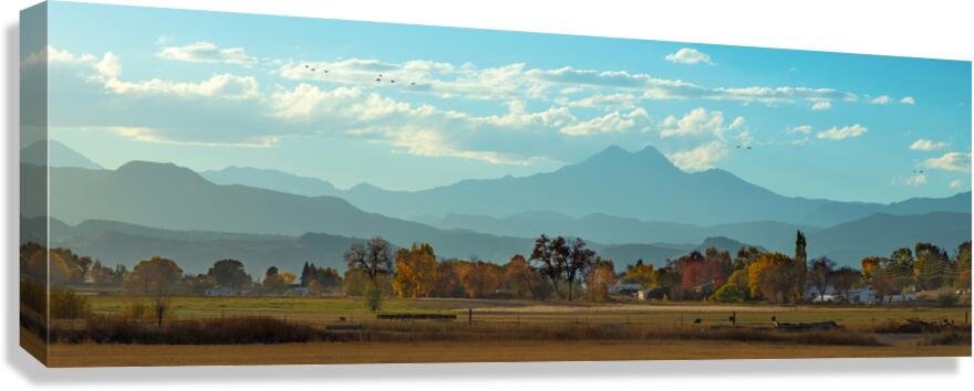Autumns Embraces Colorado Rocky Mountain Majesty  Canvas Print