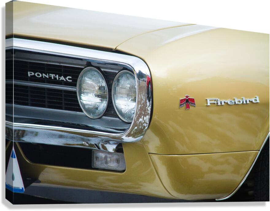 Pontiac Firebird Gold 1967  Impression sur toile