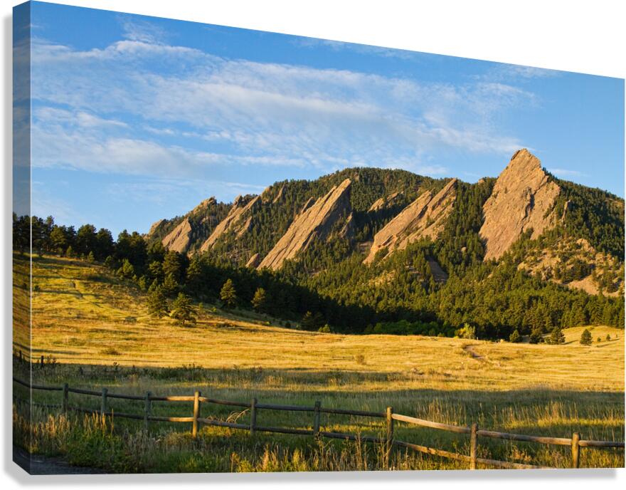 Flatirons from Chautauqua Park Canvas Print